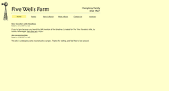 Desktop Screenshot of fivewells.com