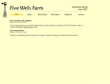 Tablet Screenshot of fivewells.com